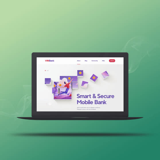Green, Purple & White theme |Web design vector image |Laptop| SEO |Web page design & development firm| Mockup| Get Solutions